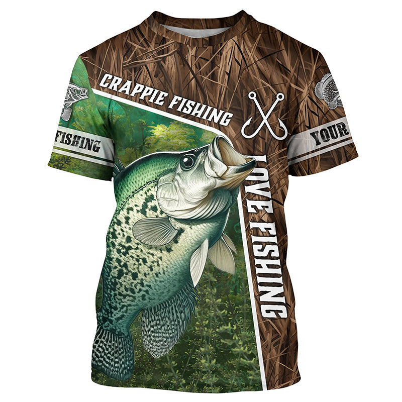 Personalized Crappie Fishing, Love Fishing Camo 3D All Over Printed NQS5715