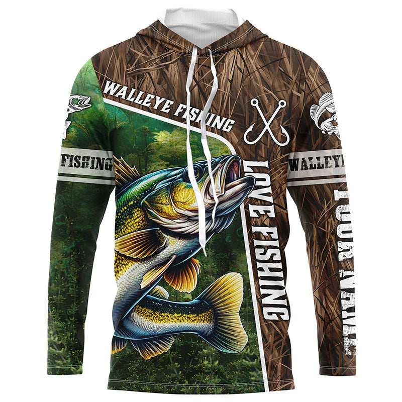 Personalized Walleye Fishing, Love Fishing Camo 3D All Over Printed NQS5716