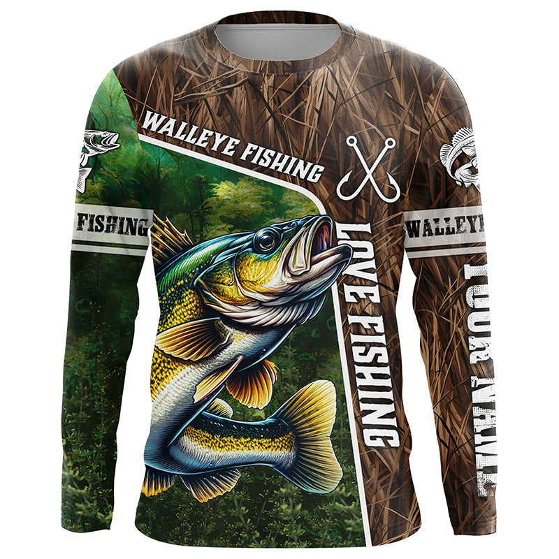Personalized Walleye Fishing, Love Fishing Camo 3D All Over Printed NQS5716