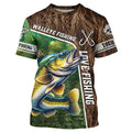 Personalized Walleye Fishing, Love Fishing Camo 3D All Over Printed NQS5716