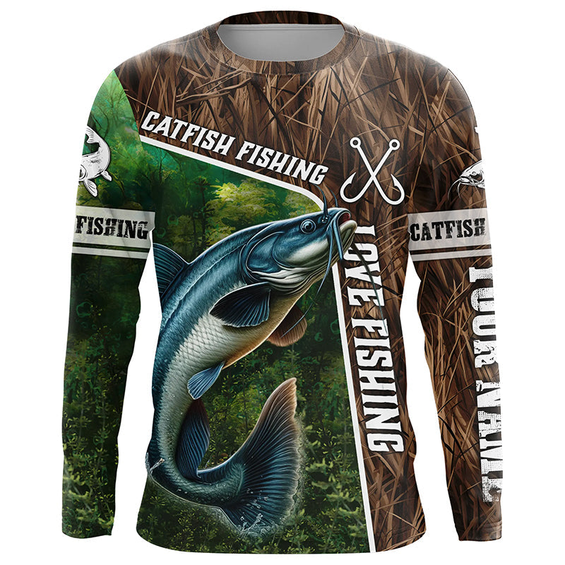 Personalized Catfish Fishing, Love Fishing Camo 3D All Over Printed NQS5717