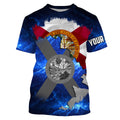 Florida Flag blue galaxy Universe patriotic Custom sun protection fishing Florida NQS3590