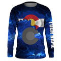 Colorado Flag blue galaxy Universe patriotic Custom sun protection fishing Colorado NQS3591