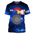 Colorado Flag blue galaxy Universe patriotic Custom sun protection fishing Colorado NQS3591
