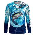 Tuna fishing blue water sea camo saltwater fishing Custom name UV protection performance fishing NQS2622