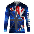 The United Kingdom Flag Universe patriotic Custom UPF fishing - Custom fishing UK NQS3205
