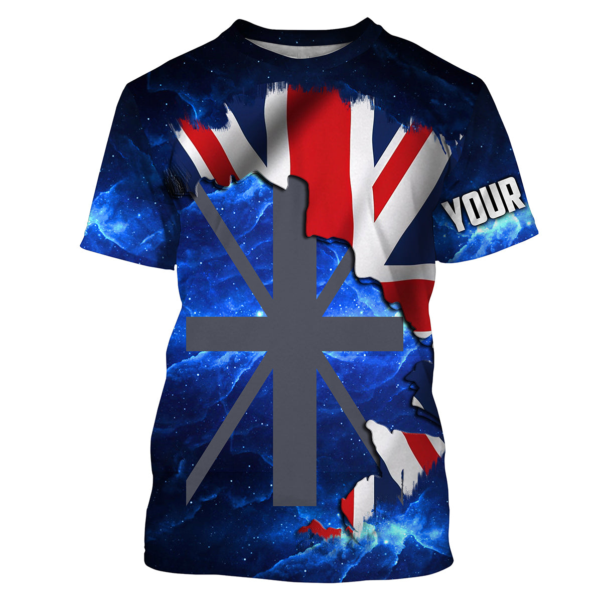 The United Kingdom Flag Universe patriotic Custom UPF fishing - Custom fishing UK NQS3205
