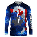 Canadian Flag Universe patriotic Custom fishing, Canada fishing NQS3206