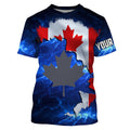 Canadian Flag Universe patriotic Custom fishing, Canada fishing NQS3206