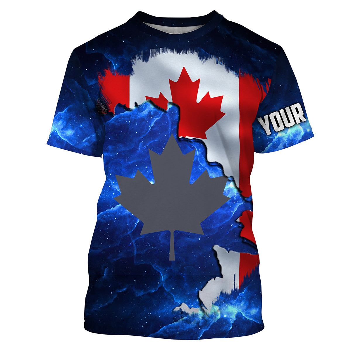 Canadian Flag Universe patriotic Custom fishing, Canada fishing NQS3206