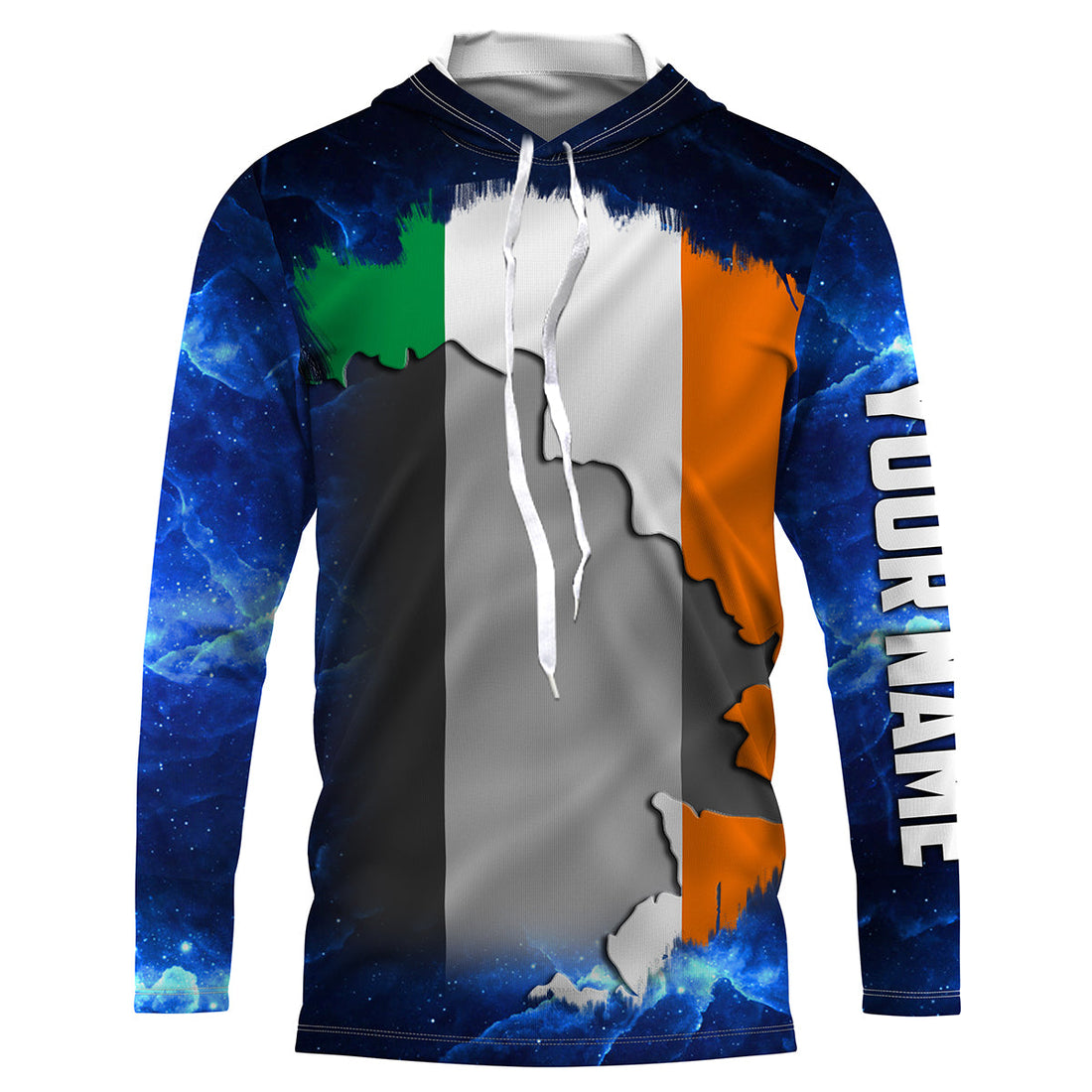 Ireland Flag Universe patriotic Custom UPF fishing - Custom Ireland fishing NQS3208