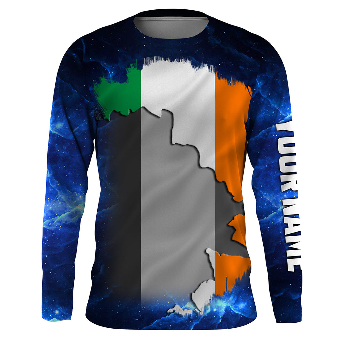 Ireland Flag Universe patriotic Custom UPF fishing - Custom Ireland fishing NQS3208