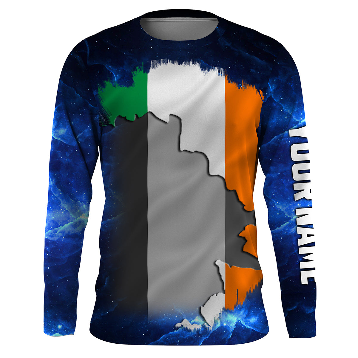 Ireland Flag Universe patriotic Custom UPF fishing - Custom Ireland fishing NQS3208