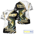 Personaized name Largemouth Bass fishing Custom sun protection Bass fishing team | Gold NQS9966
