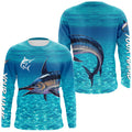 Swordfish fishing blue water camo Custom sun protection long sleeve fishing, women NQS5731