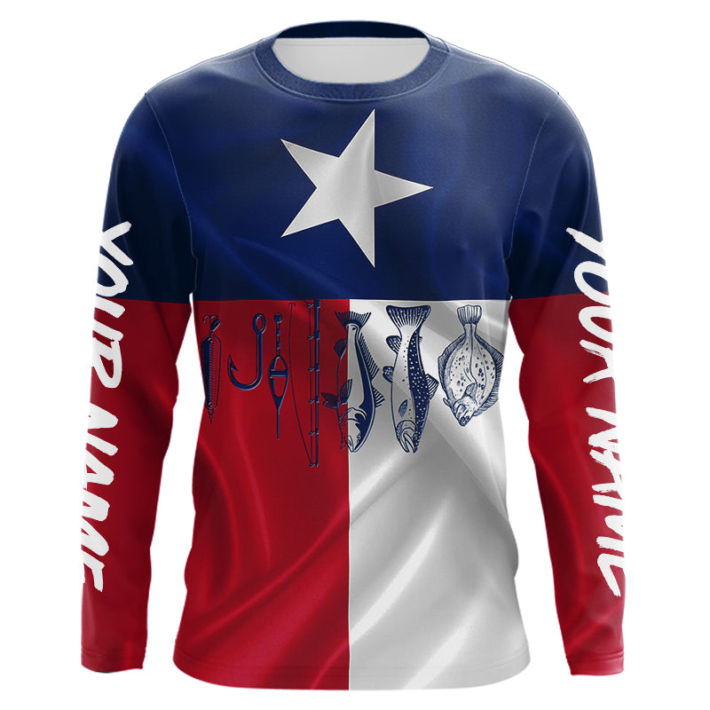Texas Slam Fishing Redfish, Speckled Trout, Flounder Fishing Custom Patriotic Fishing NQS9172