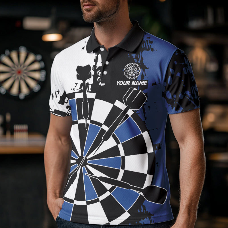 Blue Grunge Darts Custom Retro Team Darts NQS9525