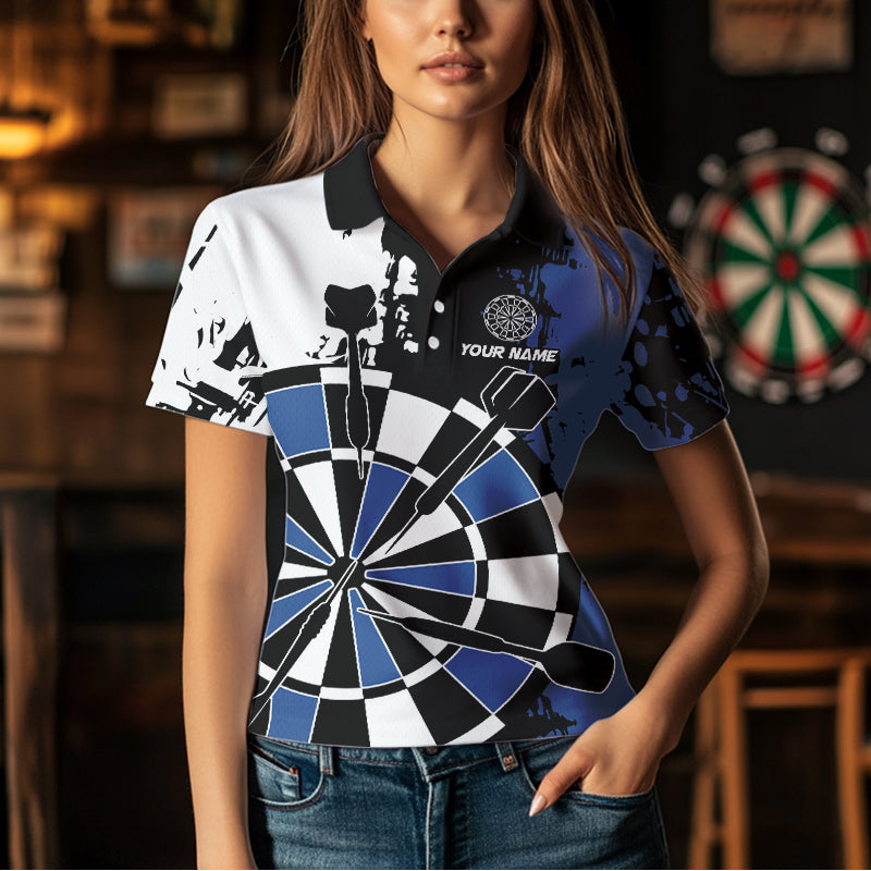 Blue Grunge Darts Custom Retro Team Darts NQS9525
