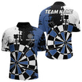 Blue Grunge Darts Custom Retro Team Darts NQS9525
