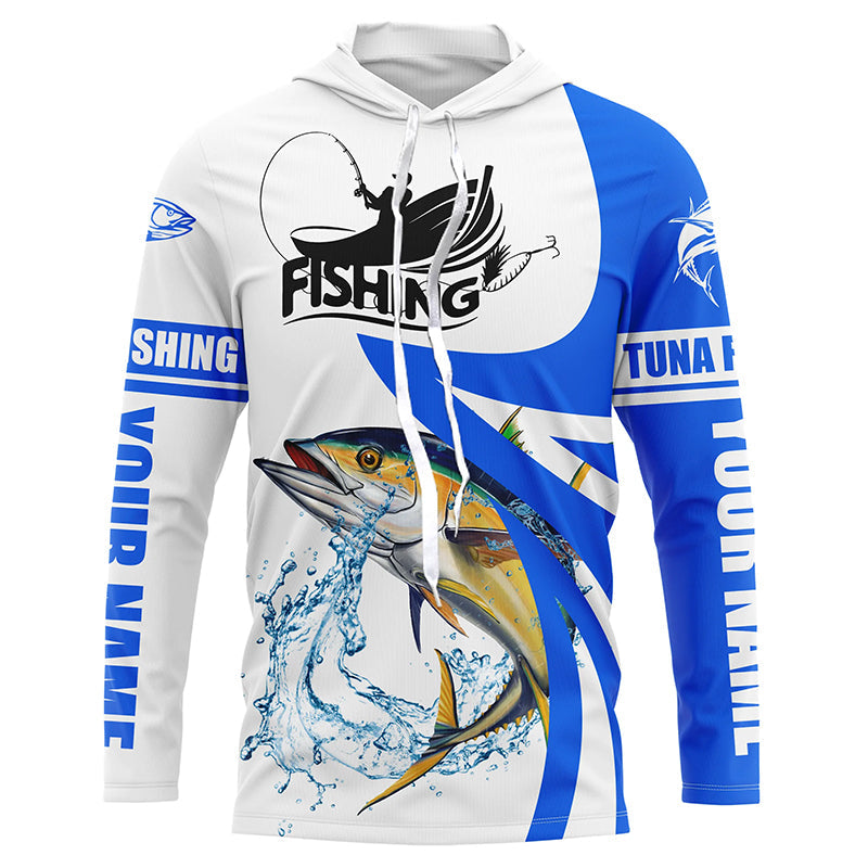 Tuna fishing Custom sun protection long sleeve fishing, Tuna saltwater fishing | Blue NQS5463