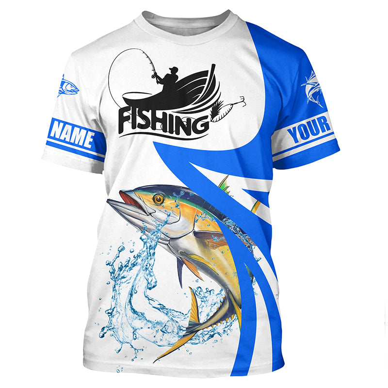 Tuna fishing Custom sun protection long sleeve fishing, Tuna saltwater fishing | Blue NQS5463