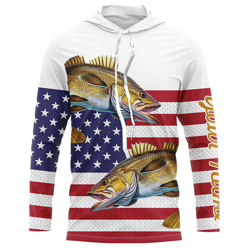 Walleye Fishing American Flag patriotic Customize All over print, 4th of July fishing NQS460
