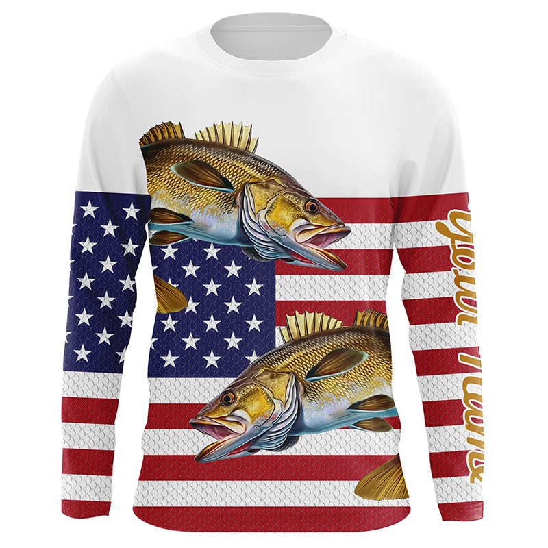 Walleye Fishing American Flag patriotic Customize All over print, 4th of July fishing NQS460