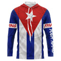 Cuba Flag Fishing Custom sun protection fishing, women, patriotic team fishing NQS6139