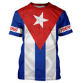 Cuba Flag Fishing Custom sun protection fishing, women, patriotic team fishing NQS6139