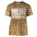 Redfish puppy drum Fishing American flag patriotic Customize Name long sleeves fishing UPF 30+ NQS2220