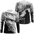 Black and white King Salmon Fishing Customize 3D All Over Printed Personalized Fishing Gifts NQS354