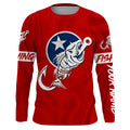 TN Fishing Custom Tennessee Flag Fish hook skull Custom sun protection fishing, women NQS3320