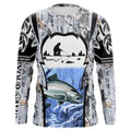 Salmon ice fishing Winter camo custom unisex Long sleeve fishing, Ice fishing Salmon NQS9191