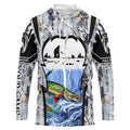 Northern Pike ice fishing Winter camo custom unisex Long sleeve fishing, Ice fishing Pike NQS9192