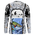 Northern Pike ice fishing Winter camo custom unisex Long sleeve fishing, Ice fishing Pike NQS9192