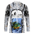 Bluegill ice fishing Winter camo custom unisex Long sleeve fishing, Ice fishing Bluegill NQS9193