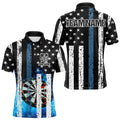 Blue Flame Dart Board Black and White American Flag Custom Team Dart, NQS9201