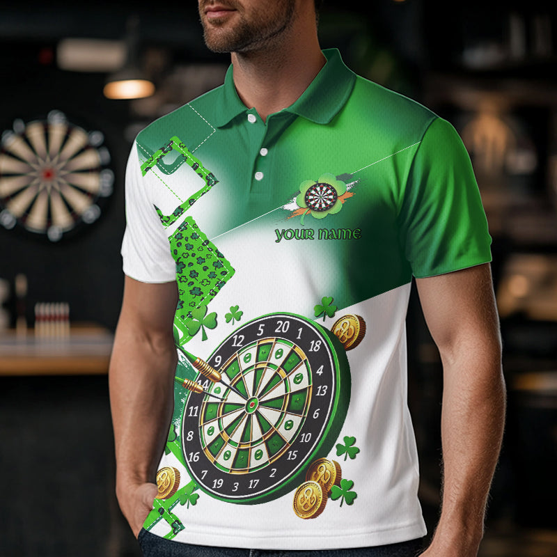 Green shamrock Women Darts, Custom St Patrick Day team league darts NQS9557