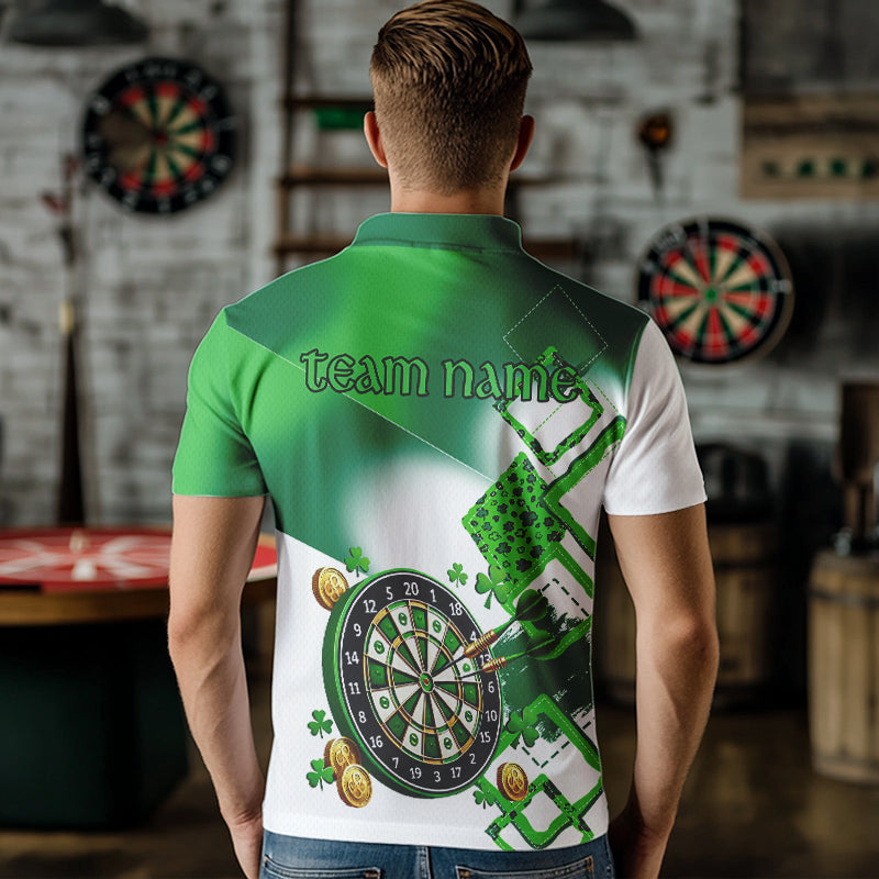 Green shamrock Women Darts, Custom St Patrick Day team league darts NQS9557