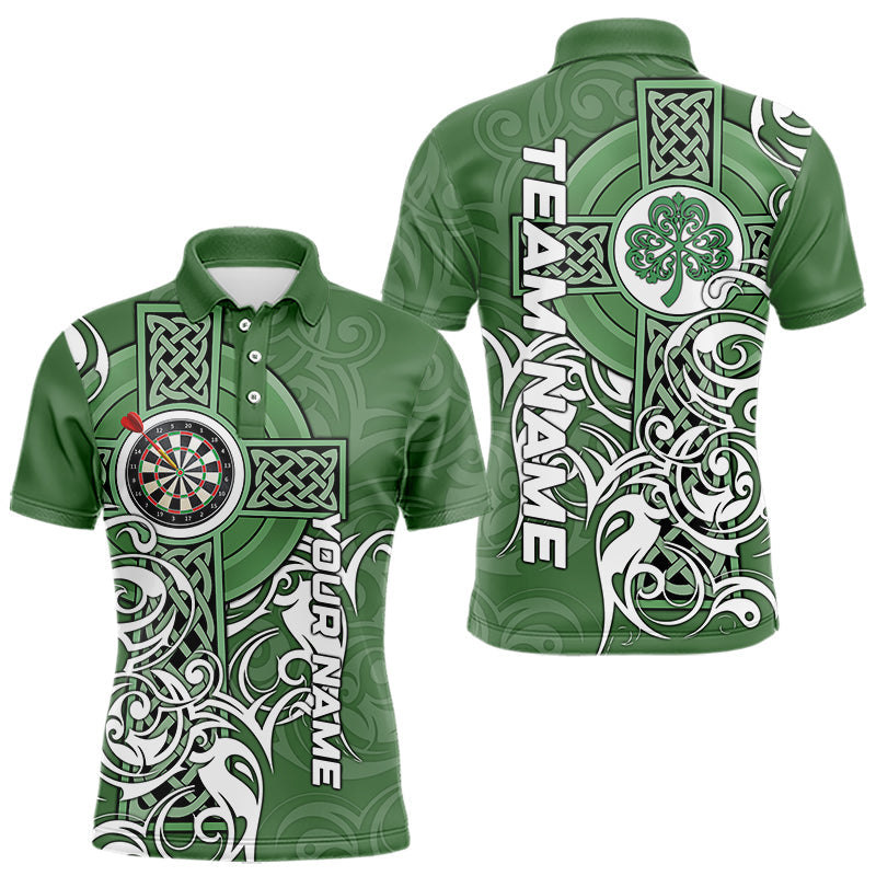 Green Irish Tribal Cross St Patrick's Day Darts Custom Lucky Darts Team NQS9553