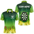 Yellow Green Flame Darts Custom Fire Team Darts NQS9558