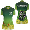 Yellow Green Flame Darts Custom Fire Team Darts NQS9558