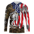 American Bass fishing flag camo Custom sun protection performance fishing, women, kid NQS5758