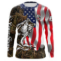 American Bass fishing flag camo Custom sun protection performance fishing, women, kid NQS5758