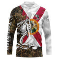 Florida Bass fishing flag camo Custom sun protection performance fishing, women, kid NQS5759