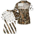 American flag camo fishing personalized patriotic UV Protection camouflage Fishing NQS8968