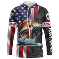 American Flag redfish Fishing Custom long sleeve Fishing personalized Fishing NQS4957