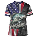 American Flag crappie Fishing Custom long sleeve Fishing personalized Fishing NQS4958