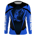 Personalized Bass Fishing tattoo, Bass Fishing Long Sleeve Fishing tournament | blue - NQS3624