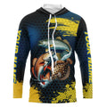 Blue and Yellow Camo Redfish, Speckled Trout, Flounder Texas slam fishing custom fishing NQS9219